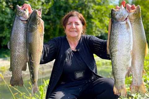 Catch and Cook Giant Fishes. Grandma's 3 Best Fish Recipes - The Secret of Taste