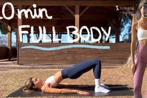 20MIN full body pilates workout for beginners // tone up and burn fat // no equipment
