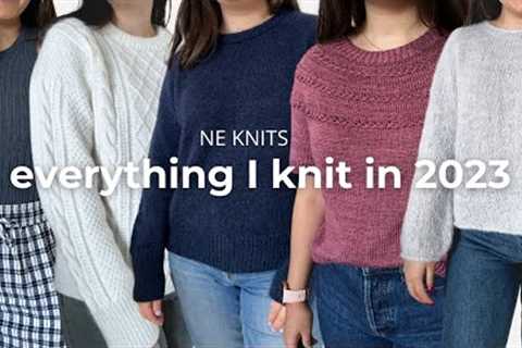 everything I knit in 2023 | project try on and review, thoughts about this year's knits