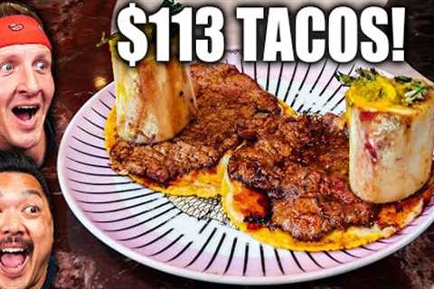 $1 Tacos VS $113 Tacos in MEXICO!! Super RARE Mexican Food!!
