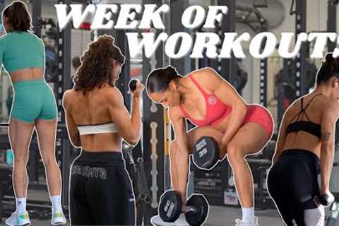NEW YEAR WEEK OF WORKOUTS | Getting into a routine | How to BEGIN AGAIN | Gym tips/hacks/split