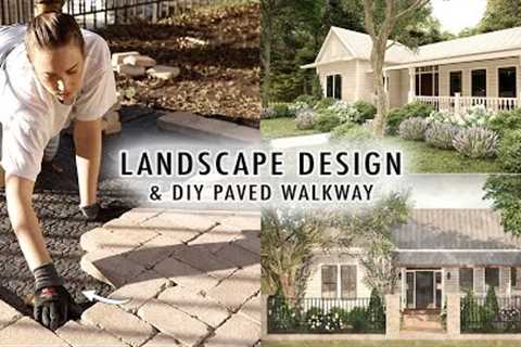 Cottage LANDSCAPE DESIGN &amp; DIY Paved Walkway | XO, MaCenna