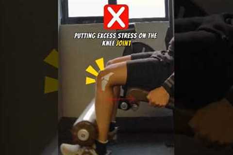 Leg extension mistake #shorts #short #gym #motivation #fitness #lifestyle #workout #gymmotivation