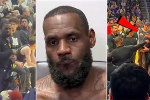 LeBron PISSED OFF Gets Physical w/ Fan that Ran Up on Him! CRAZY VIDEO! Lakers vs OKC