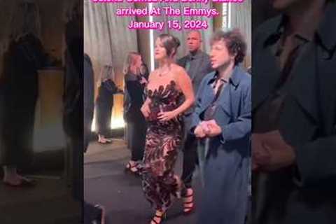 Selena Gomez And Benny Blanco At EMMYs At LA, California😍 #shorts #selenagomez #bennyblanco #emmys