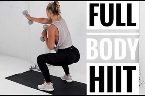 NO REPEAT WORKOUT // Full body HIIT Workout with Weights