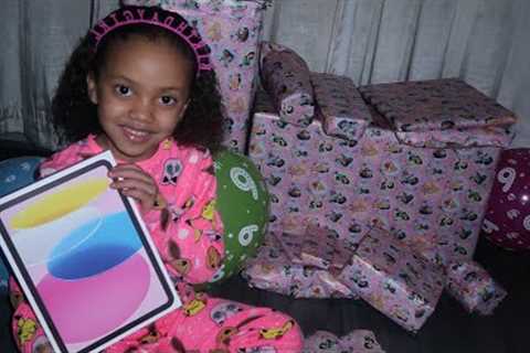 Watching my first born opening her birthday gifts #birthdaygifts
