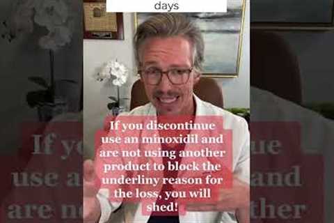 SHOULD YOU USE MINOXIDIL FOR HAIR GROWTH OR HAIR LOSS TREATMENT? #shorts