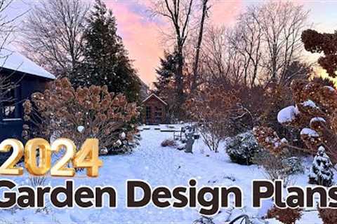 GARDEN DESIGN PLANS for 2024! Secret Book Nook, Hydrangea Allée, Expanded Hardscaping, MORE FLOWERS