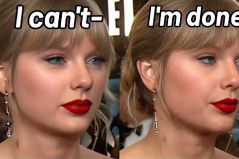 Taylor swift is so ANNOYED with the interviewer