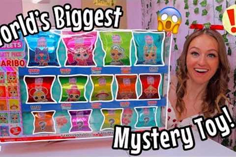 ASMR UNBOXING THE *WORLD'S BIGGEST* MYSTERY TOY!!😱⁉️L.O.L VENDING MACHINE🍭 (50+ SURPRISES!!🫢🎁)