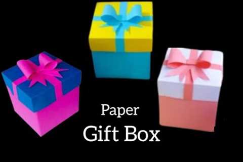 DIY | How To Make Paper Box that opens and closes | DIY gift box