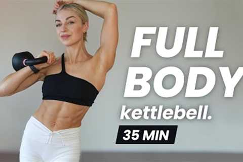 35 Minute Full Body Cardio Kettlebell Workout | Fat Burning Circuit At Home Workout | Follow Along