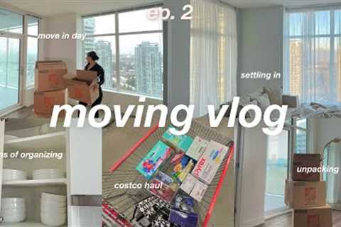MOVING VLOG: move in day, unpack &amp; organize w me, settling in, apartment updates ~living alone~ ..