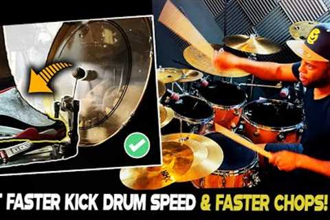 How to Get FASTER Kick Drum Foot Speed (and build chops at the same time) | Drum Lesson
