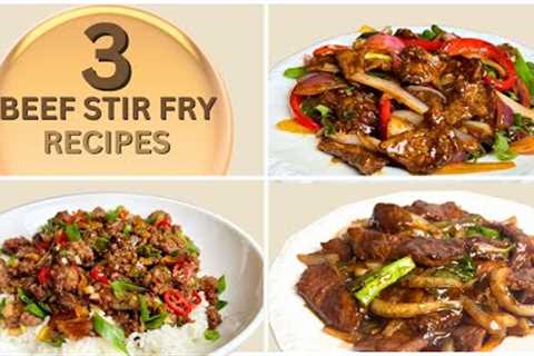 ENJOY 3 Quick And Easy BEEF Stir Fry Recipes