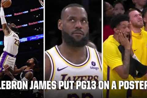 LEBRON JAMES DUNKED ON PG13 😱🚨