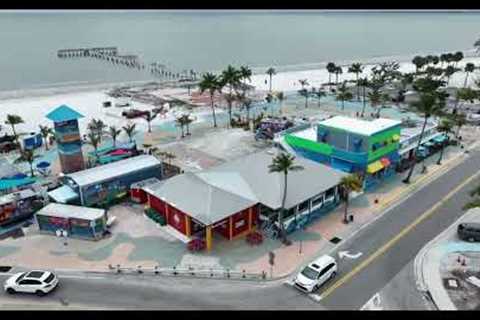 Fort Myers Beach Aerial View 4K HD