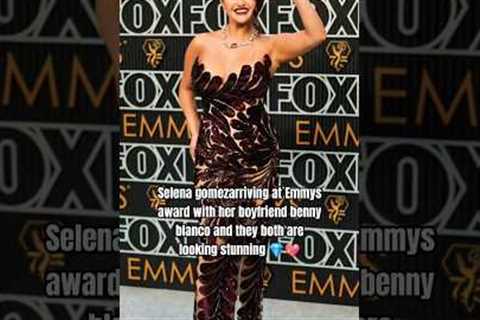 selena gomez and Benny Blanco at Emmys award💕 #selenagomez #bennyblanco #goviral #shorts #celebrity