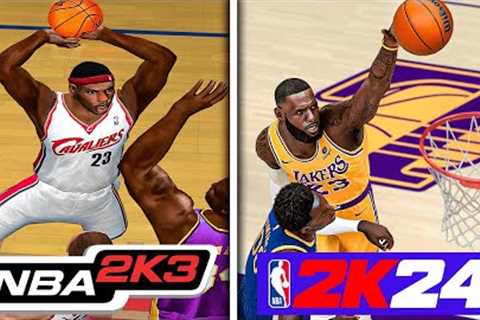 Poster Dunk With LeBron In Every NBA 2K