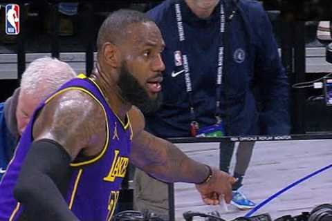 Lebron James in DISBELIEF with Refs Call late in the Game 😮