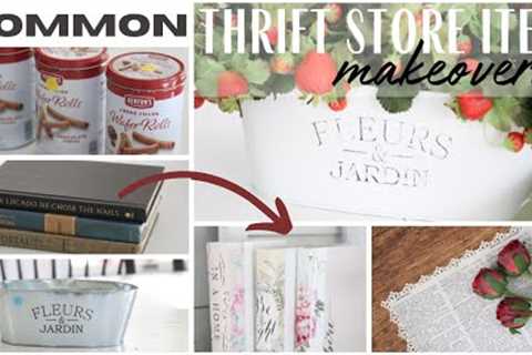 Thrift Store Makeovers ~ Thrift Store Home Decor ~ Before and After Projects ~ Thrifting Makeovers
