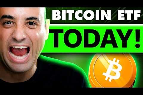 Bitcoin ETF APPROVAL Could Happen TODAY! (ALTCOINS EXPLODE!!)