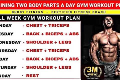 Two Body Parts A Day Workout Plan | Gym Workout | Two Body Parts Workout Schedule