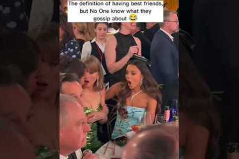 Funny Moment Between Selena Gomez and Taylor Swift😌 #shorts #selenagomez #taylorswift #goldenglobes