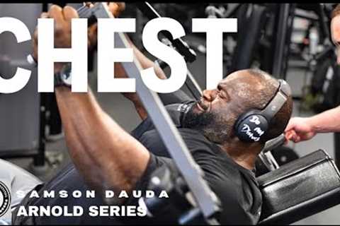 Arnold 2024 series | Chest training 10 weeks out | Samson Dauda