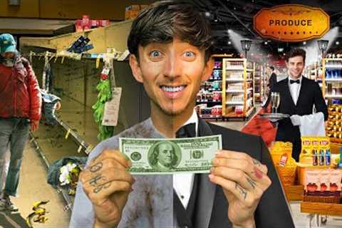 WORLD'S CHEAPEST VS MOST EXPENSIVE GROCERY STORE! ($100 BUDGET CHALLENGE)