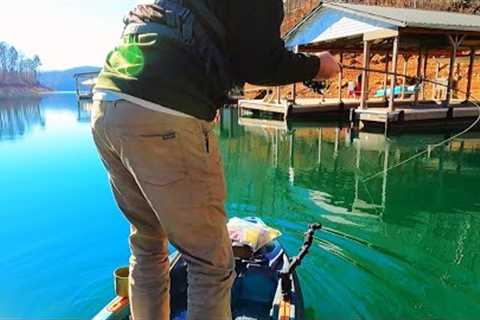 COLD CLEAR WATER!! Fishing in Winter