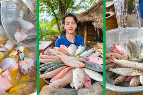 Country man cook yummy Fish Curry recipe with his cooking style | Chef Neab