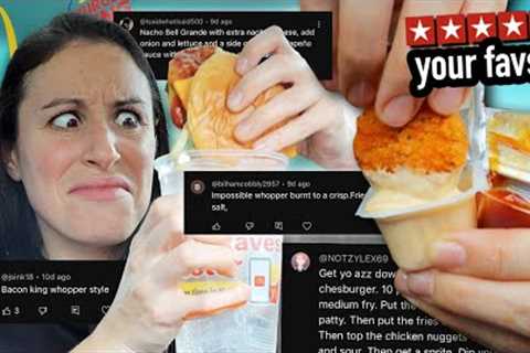 Eating My Subscribers FAVORITE Fast Food Meals!