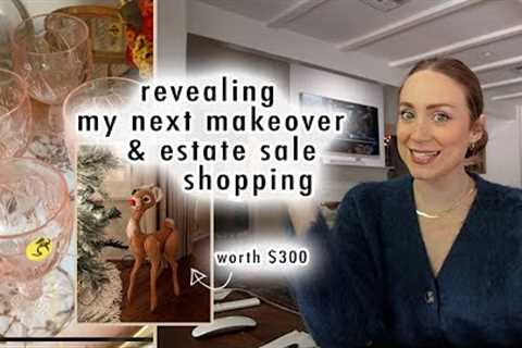 revealing my next makeover project &amp; estate sale shopping | XO, MaCenna Vlogs