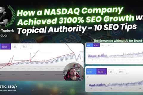 How a NASDAQ Company Achieved 3100% SEO Growth with Topical Authority - 10 SEO Tips