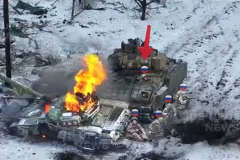 Russia Launch massive tank attack, But blown up by Ukrainian Drone FPV