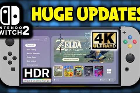 BIG Nintendo Switch 2 Updates! Enhanced Games, Nintendoflix, Screen Technology, &amp; More!