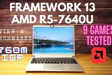 Framework Laptop 13 AMD 7640U Review - Radeon 760M Benchmarks - 9 Games Tested!