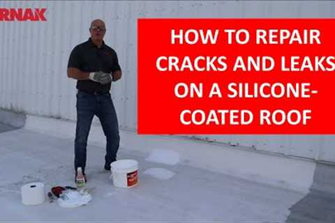 HOW TO repair and seal a leak on a Silicone-coated roof (671 Karna-Seal Silicone Sealant)