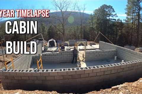 TIMELAPSE CABIN BUILD| Couple Builds Cabin Homestead Debt Free in the Woods | 2022 Year End Review