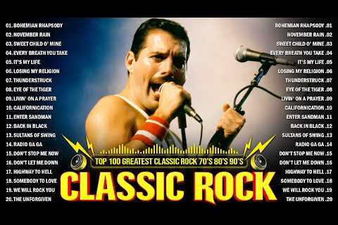 Best Classic Rock Songs Of All Time ⚡ Aerosmith, U2, The Beatles, ACDC, Metallica, Bon Jovi,...