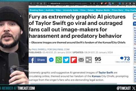 Graphic Adult Images Of Taylor Swift GO VIRAL, AI Generated Photos Of Swift Spark OUTRAGE