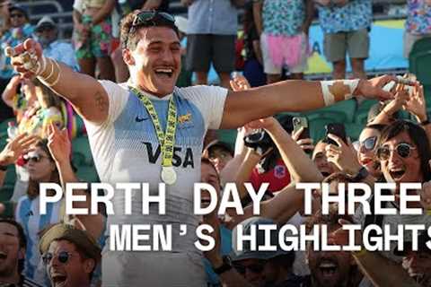 Argentina become back-to-back CHAMPIONS! | Perth HSBC SVNS Day Three Men's Highlights