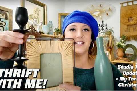 I ALMOST GAVE UP! GOODWILL HAUL + VINTAGE SHOPPING | Studio Tour Update | My Thrifted Christmas