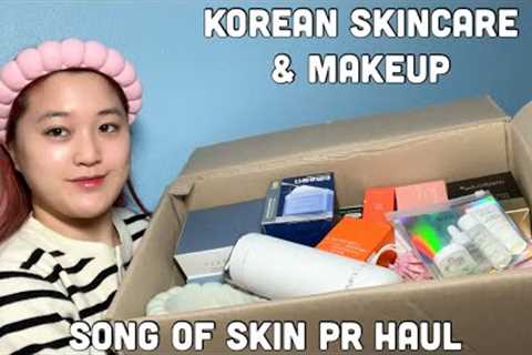 Song of Skin Unboxing | HUGE KBEAUTY HAUL Mediheal, Tirtir, Needly, Medicube, Celimax, &amp; More