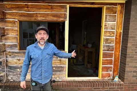 My Log Cabin New Door Install Challenges and Solutions