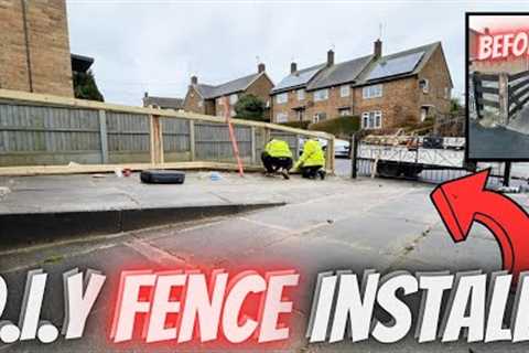 How To Replace a FENCE Using The OLD posts *EASY DIY*