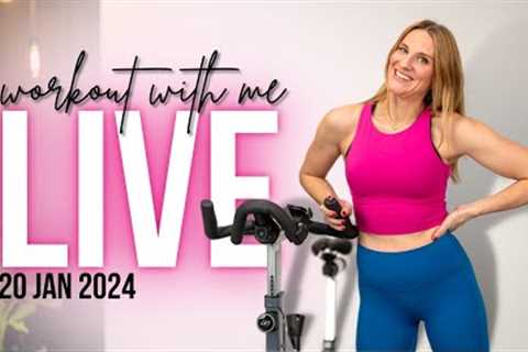 LIVE Indoor Cycling Workout! | 50-minute Cycling Class + Encore