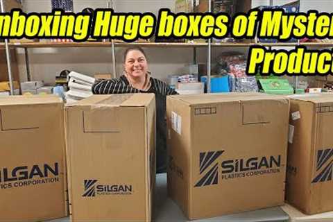 Unboxing Huge Boxes of Mystery items - Check out what we got paid $1,000.00